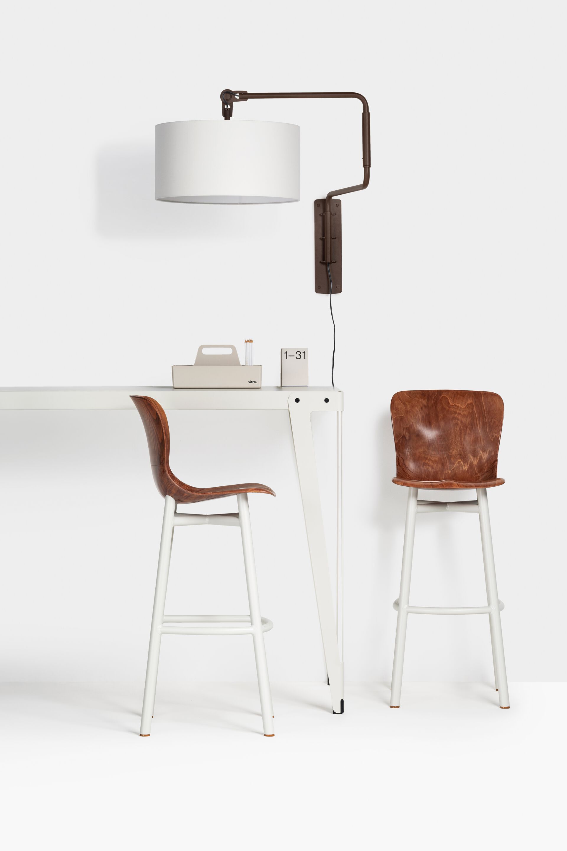 Настенный светильник из стали и ткани с гибкой рукояткой FUNCTIONALS SWIVEL ARCH-00039568 - Вид №27