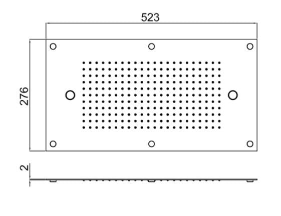 Встраиваемая душевая головка CARIMALI MYDREAM 500X300 ARCH-00090674 - Вид №2