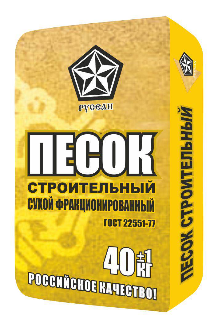 Песок строительный Русеан 40кг 1195 - Вид №1