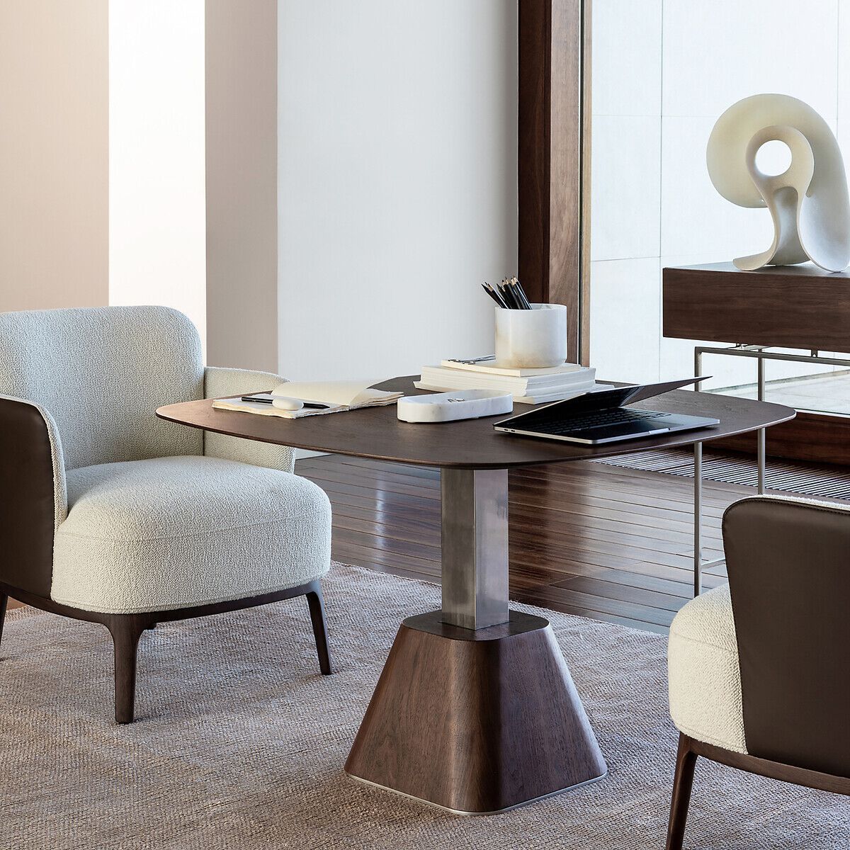 Прямоугольная консоль из шпона с ящиками AMPM Oreko ARCH-00137236 - Вид №3