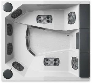 Gruppo Treesse Надземная гидромассажная ванна на 4 места Treesse pool