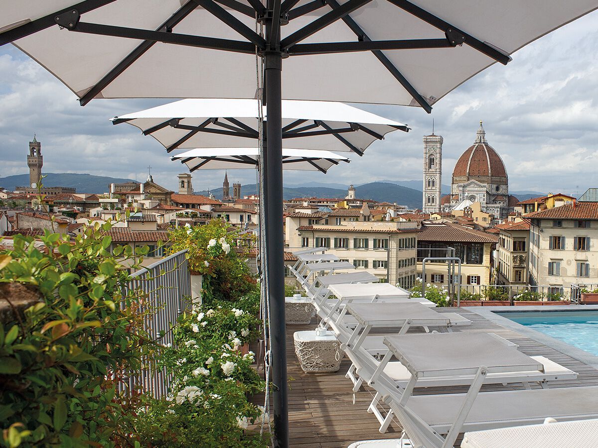 Зонт с телескопическим центральным полюсом Ombrellificio Poggesi JOK ARCH-00102799 - Вид №2