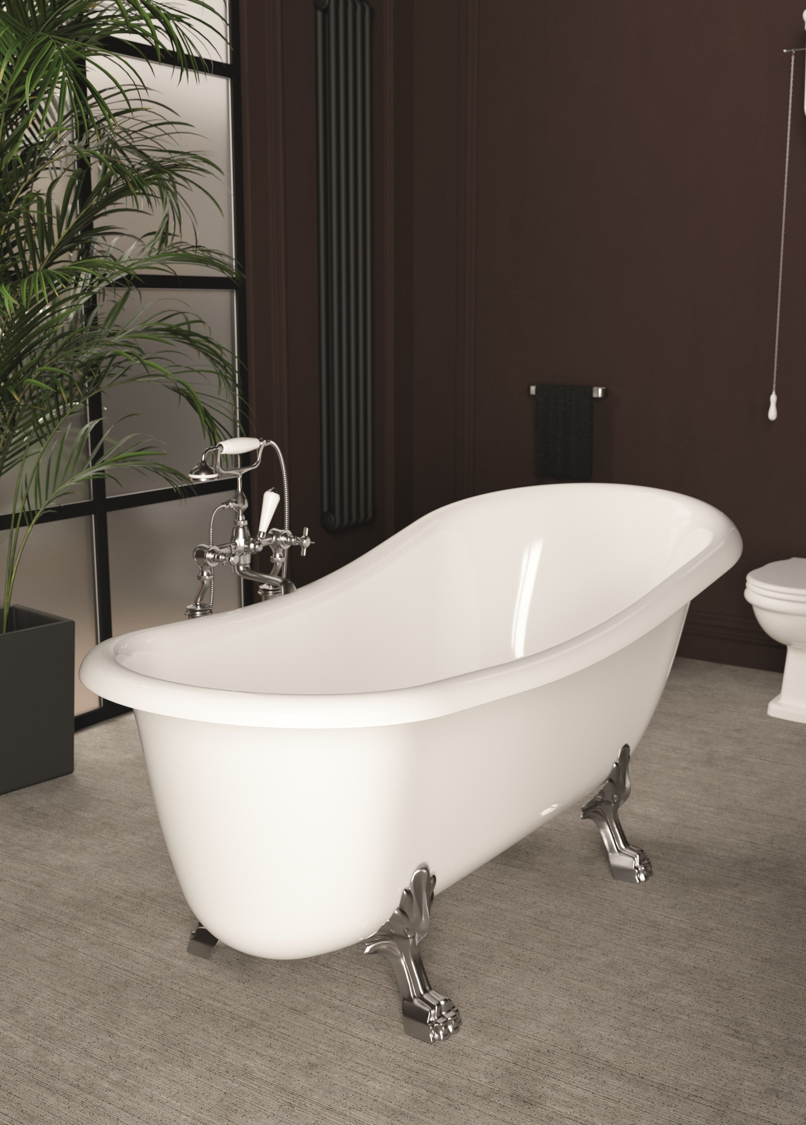 Акриловая ванна в центре комнаты на ногах Alice Ceramica ARCH-00139287