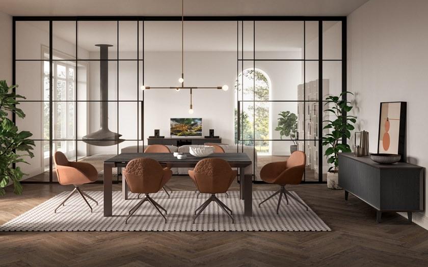 Ozzio Italia Комод из дерева и стекла  X309  - Вид №2