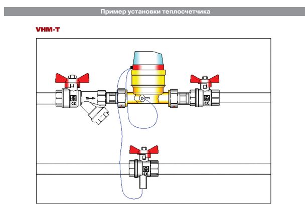 VHM-T-15/1,5/O Теплосчетчик квартирный с тахометрическим расходомером VHM-T 5116 ... 5678 p VALTEC  - Вид №9