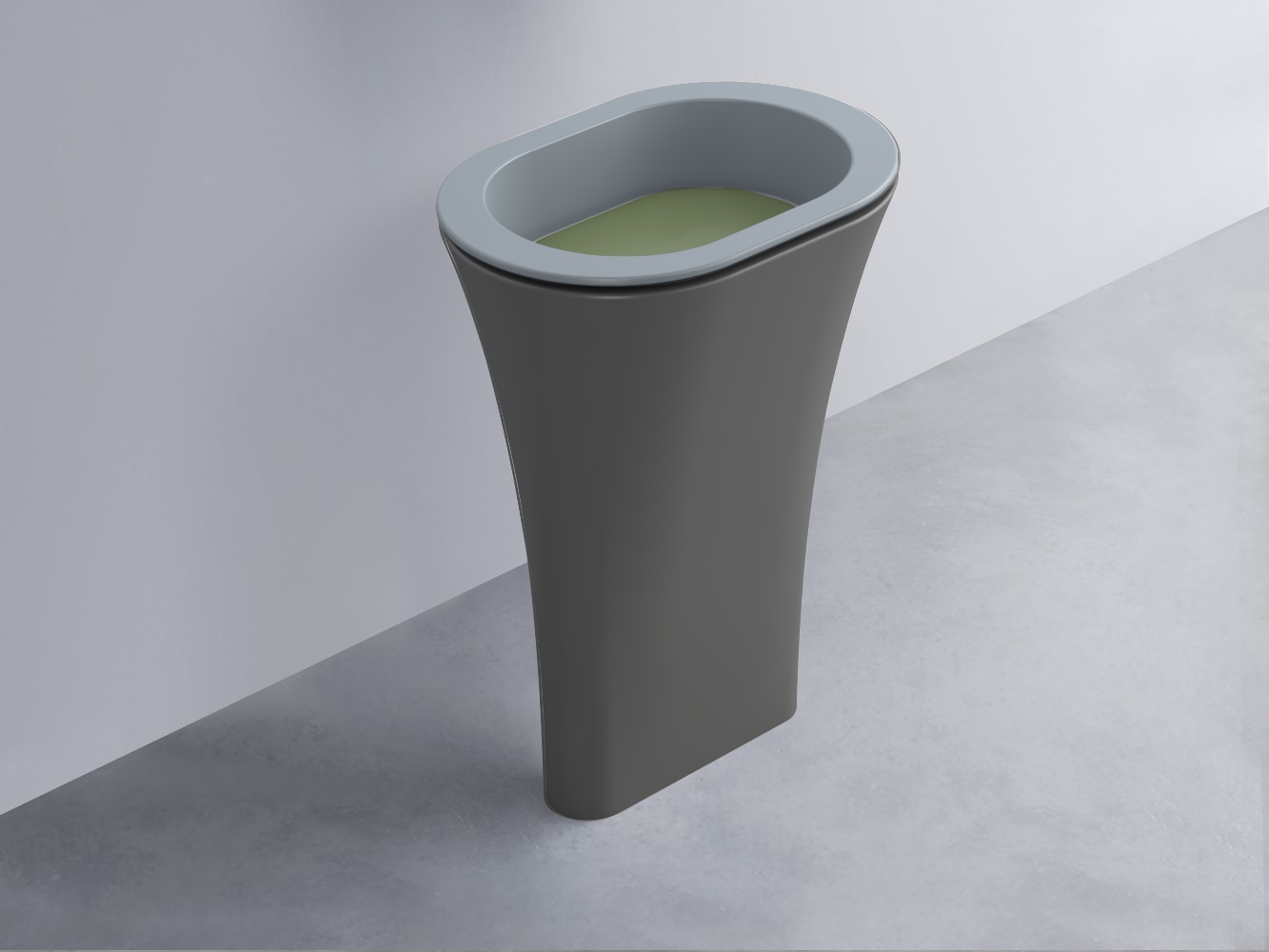 AMLA65-BR+AMPILO-AG+AMCOLO-CM Раковина Amedeo Ovale отдельностоящая cielo Enjoy + Amedeo Ceramica Cielo