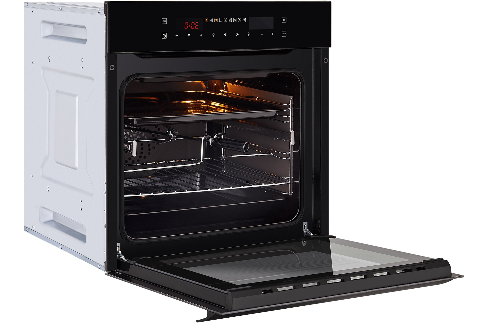 5363125 Электрический духовой шкаф HIBERG VM 6192 B черный STDN-0103775 - Вид №6