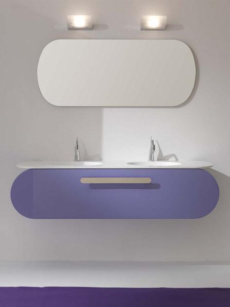 LASA IDEA Тумба под умывальник подвесная двойная Flux_us sun-id-1355302 - Вид №4