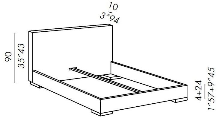 Meridiani Двуспальная кровать со съемным чехлом из ткани sun-id-1413582 - Вид №3