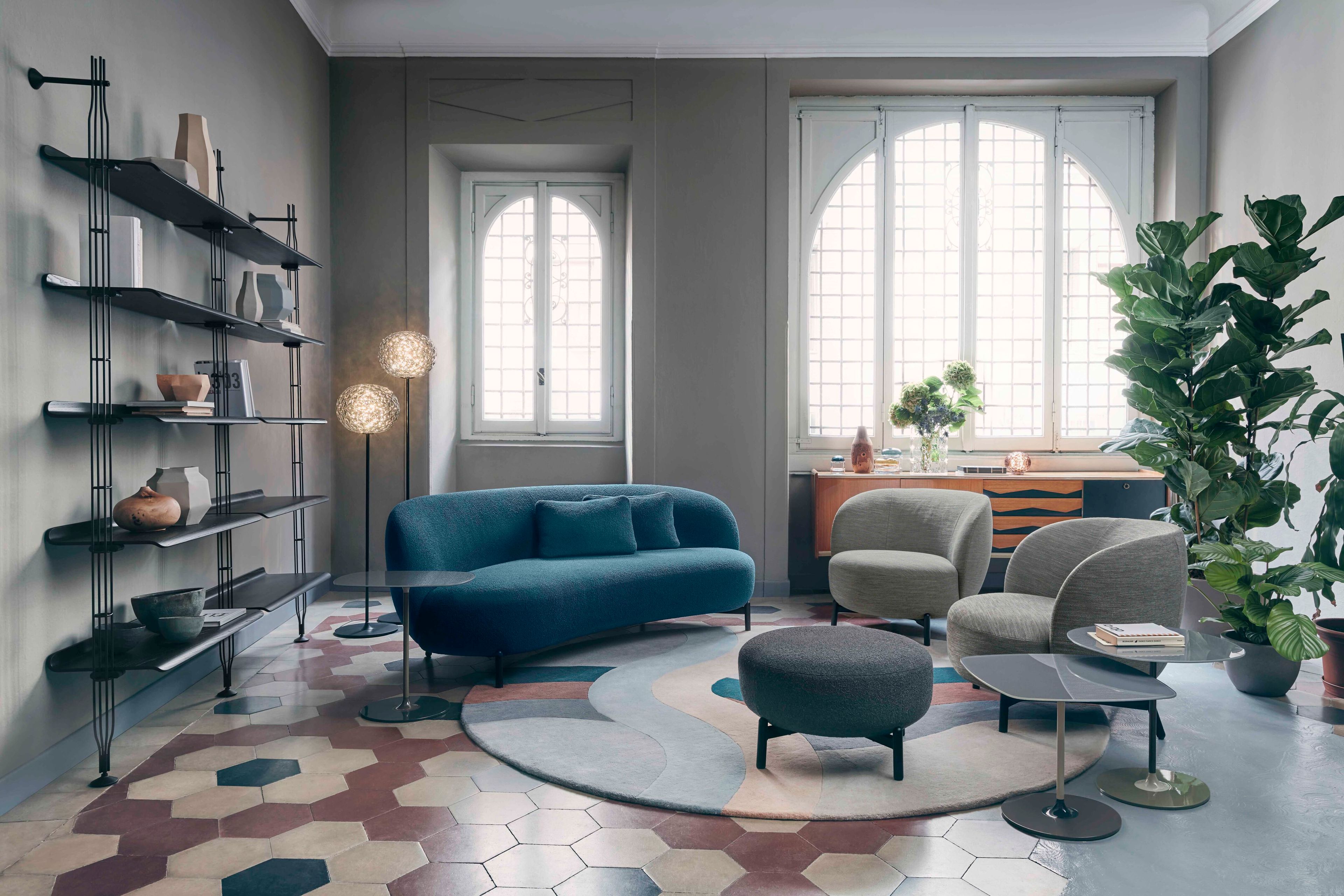 Затемняемый светодиодный торшер из инженерного пластика Kartell Planet ARCH-00078574 - Вид №7