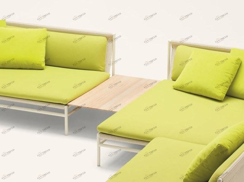 Paola Lenti Журнальный столик low accoya® Canvas sun-id-1512923