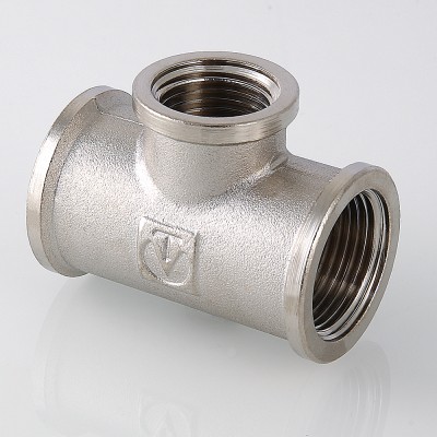 VTr.750.N.0705 Фитинг резьбовой – тройник переходной Valtec 1 1/4" х 3/4" х 1 1/4"  - Вид №1
