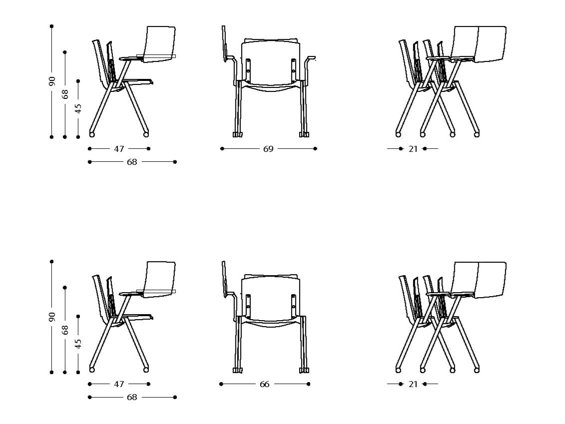 Складной стул с колесами LAMM Hl3 ARCH-00094106 - Вид №6