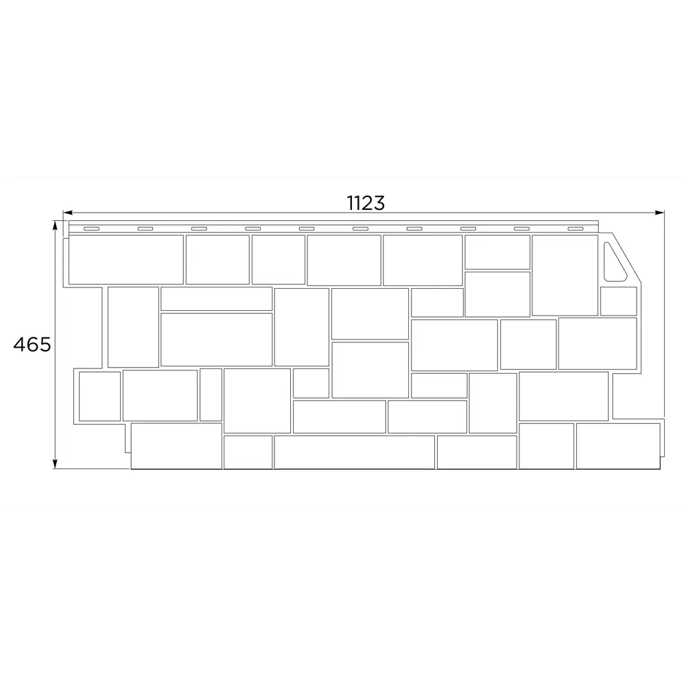 Фасадная панель FineBer Камень дикий цвет терракотовая STLM-2133995 - Вид №3