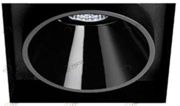 Arkoslight Встраиваемый алюминиевый светодиодный светильник Black foster sun-id-1420065