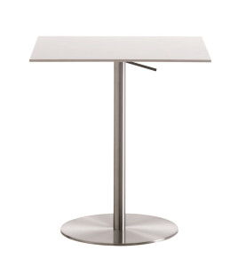 Квадратный регулируемый по высоте стол для бистро