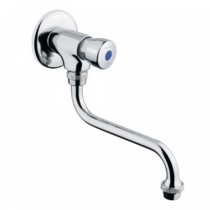 08015/E Idral Настенный самозакрывающийся смеситель для раковины / раковины серии CLASSIC с кнопкой и поворотным изливом