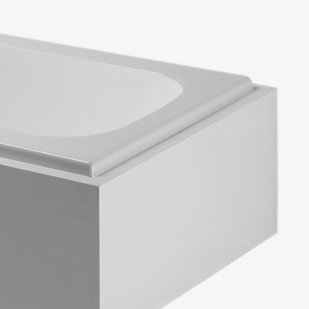 MIBT70 Прямоугольная чугунная ванна Minna 60 x 30 x 20 дюймов Waterworks  - Вид №1