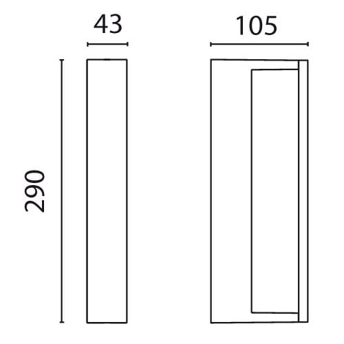 Открытый светодиодный настенный светильник SIMES ARCH-00044557 - Вид №6