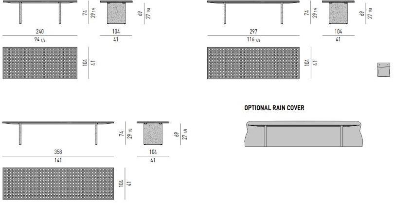 Minotti Прямоугольный садовый стол из тика Quadrado sun-id-1485298 - Вид №3