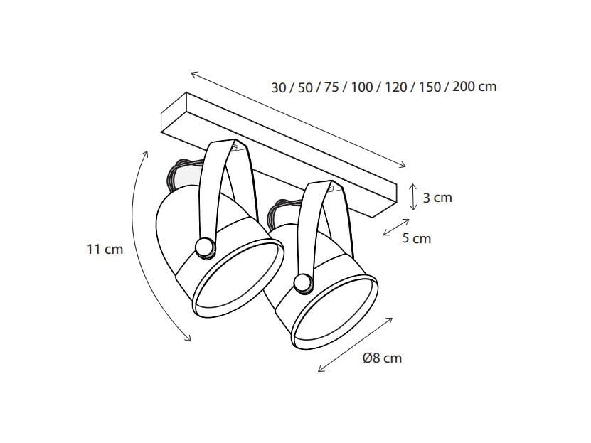 Несколько регулируемых потолочных светильников из латуни Authentage Lighting Comète ARCH-00094021 - Вид №1