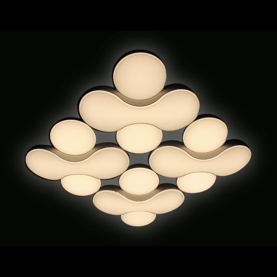 Потолочный светодиодный светильник Ambrella light Orbital Granule FG1066/4 WH 208W D720*720 AMBRELLA LIGHT ORBITAL GRANULE 223552 Белый  - Вид №2