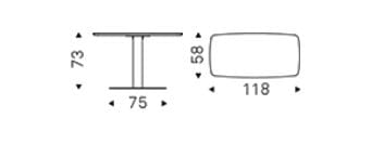 Прямоугольный керамический стол Cattelan italia RUN KERAMIK ARCH-00127789 - Вид №2