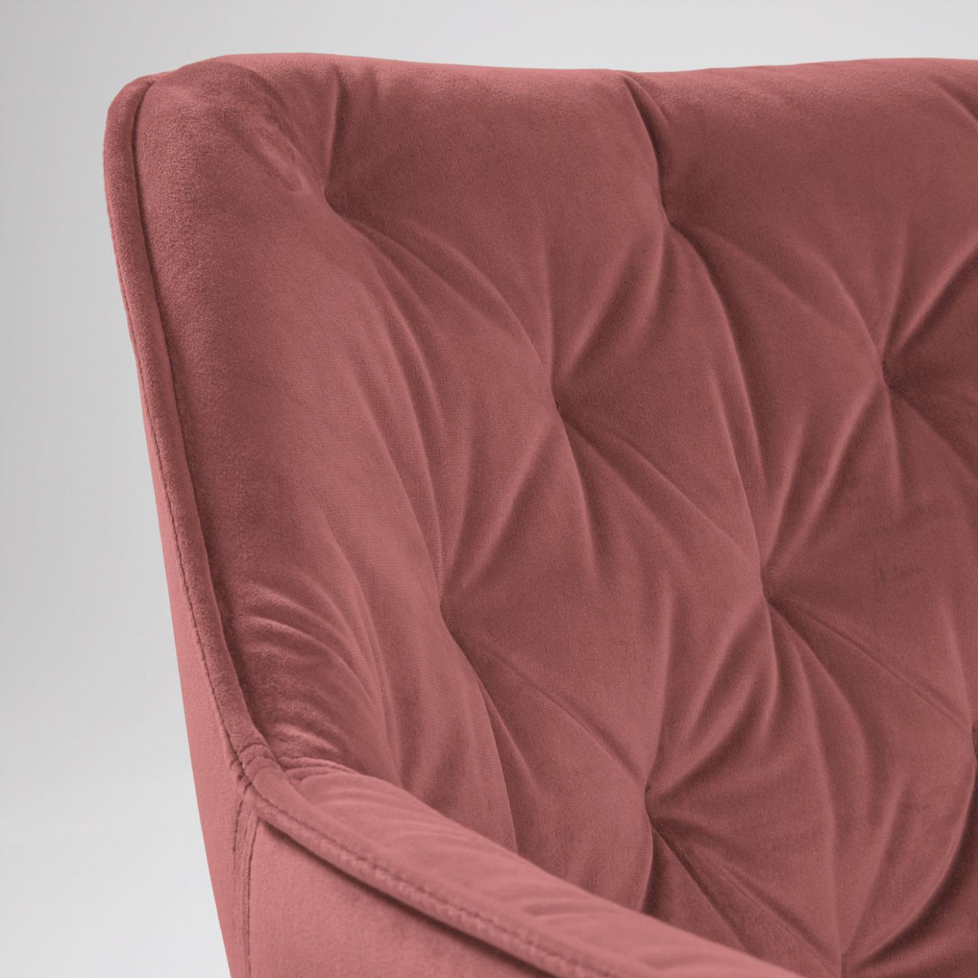 068860 Стул розовый бархат La Forma Mulder  - Вид №1