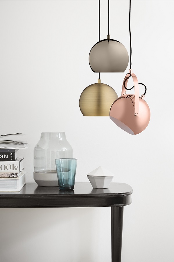 Лампа подвесная Ball, темный хром, глянцевое покрытие Frandsen 11159205001 - Вид №1