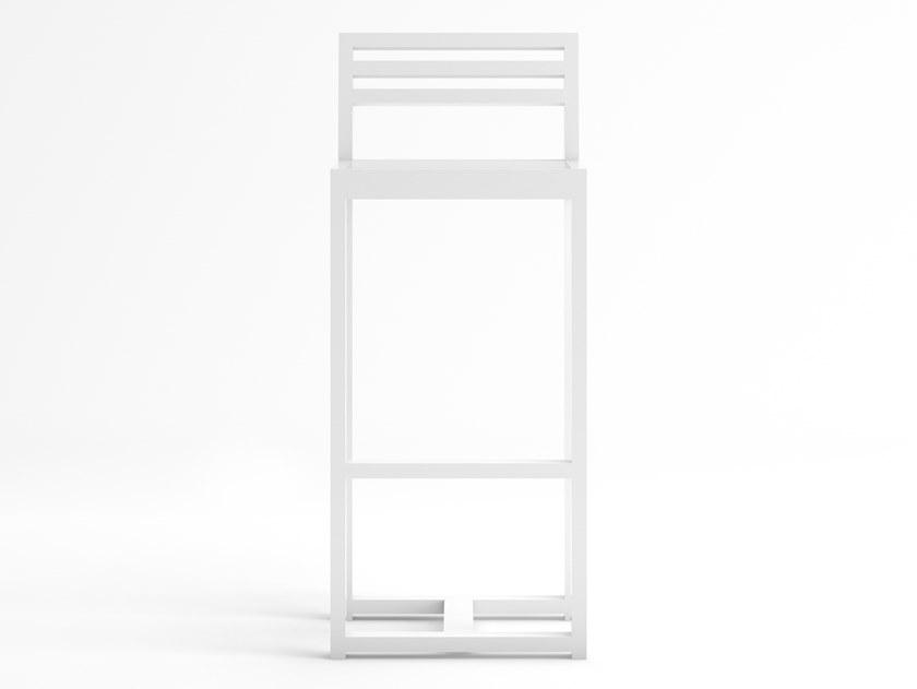 GANDIABLASCO Табурет высокий алюминиевый со спинкой Dna sun-id-1403446 - Вид №1