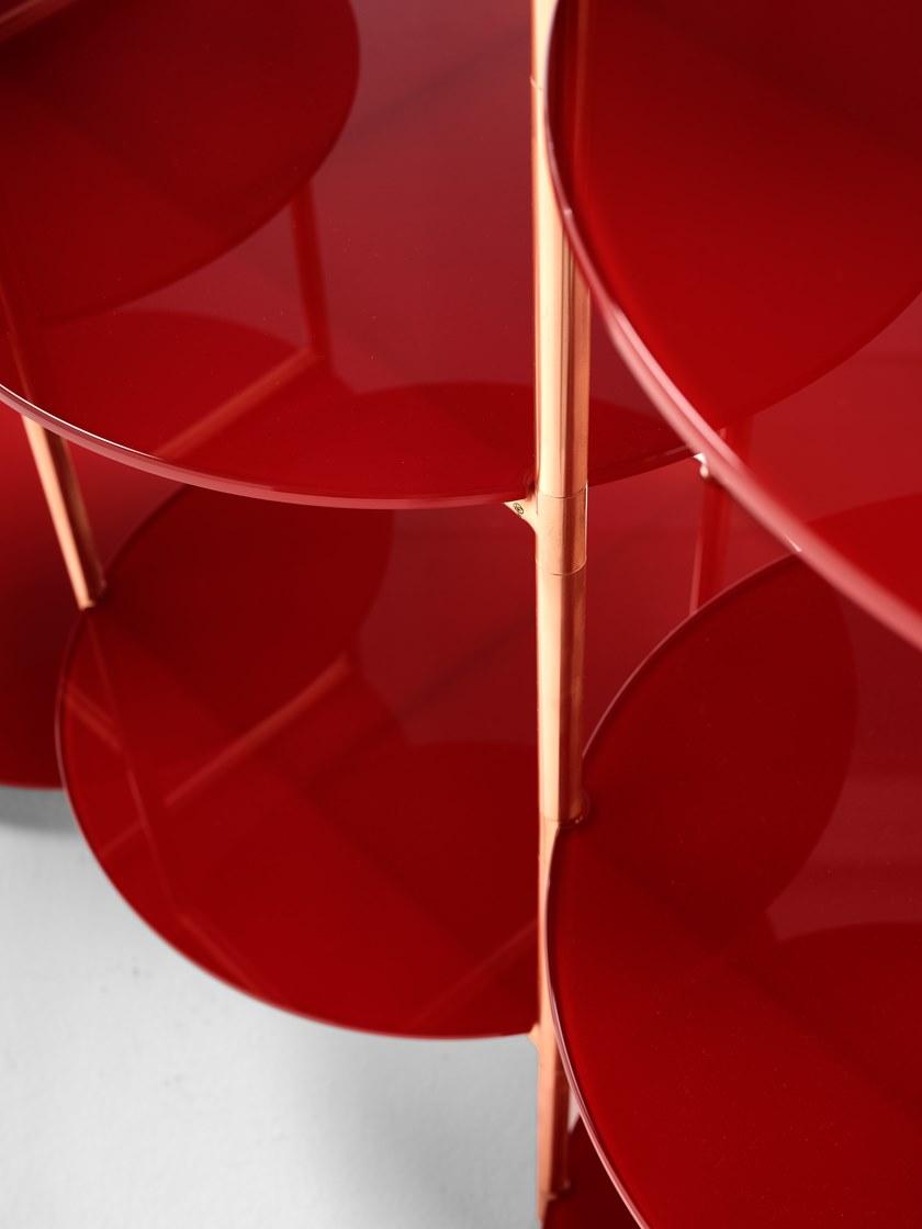 EPÒNIMO Открытый медный книжный шкаф со стеклянными полками Long playing Lp002  - Вид №3