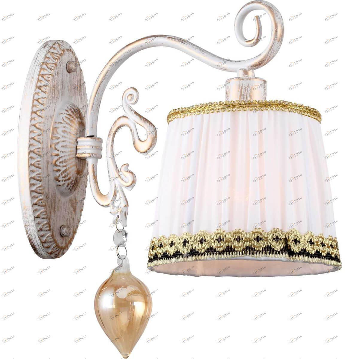 Бра с абажуром белое Carolina 1003/03/01W STILFORT CAROLINA 00-3930726 Белый 