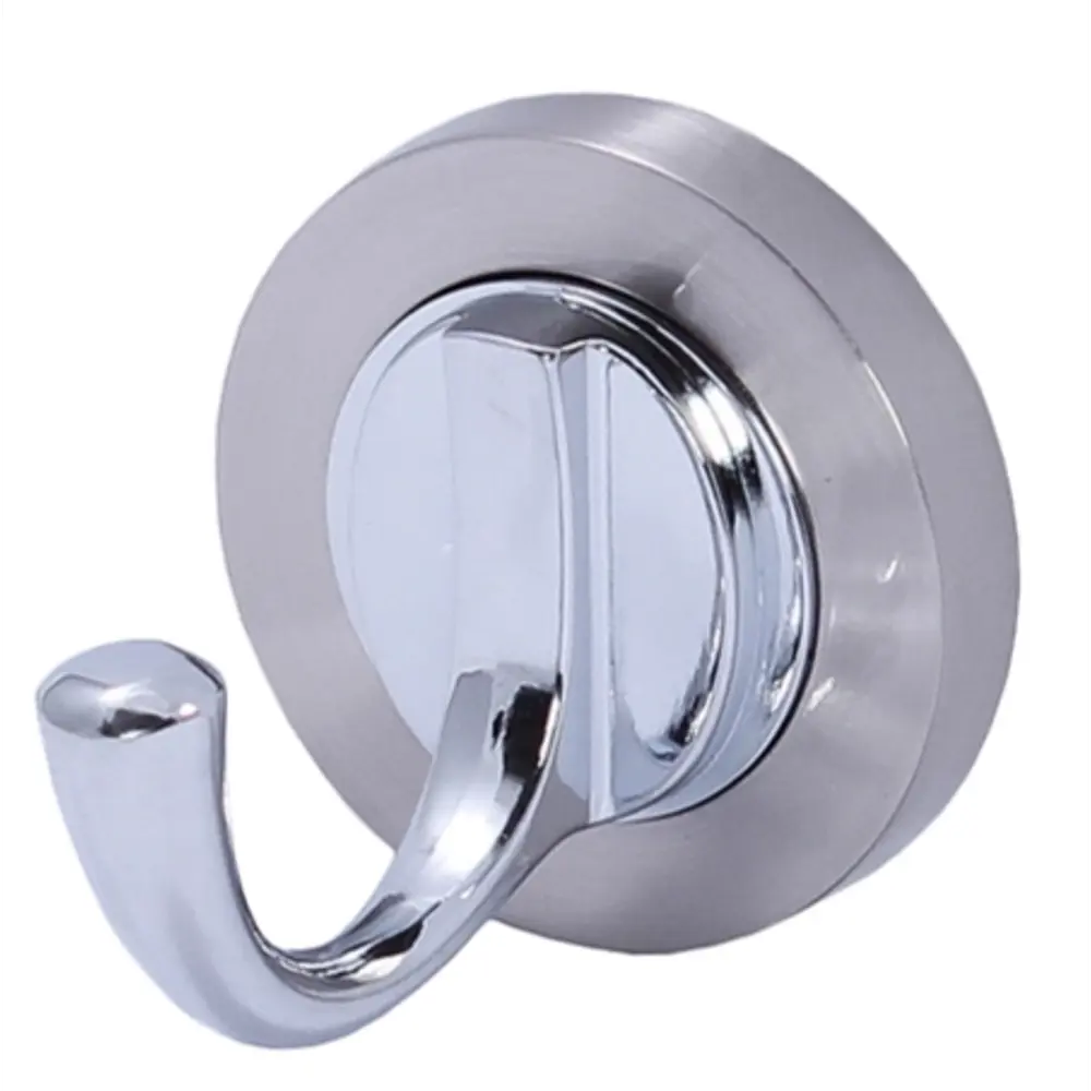 Крючок одинарный с основанием, металл, цвет никель LAMPLANDIA STLM-2133318