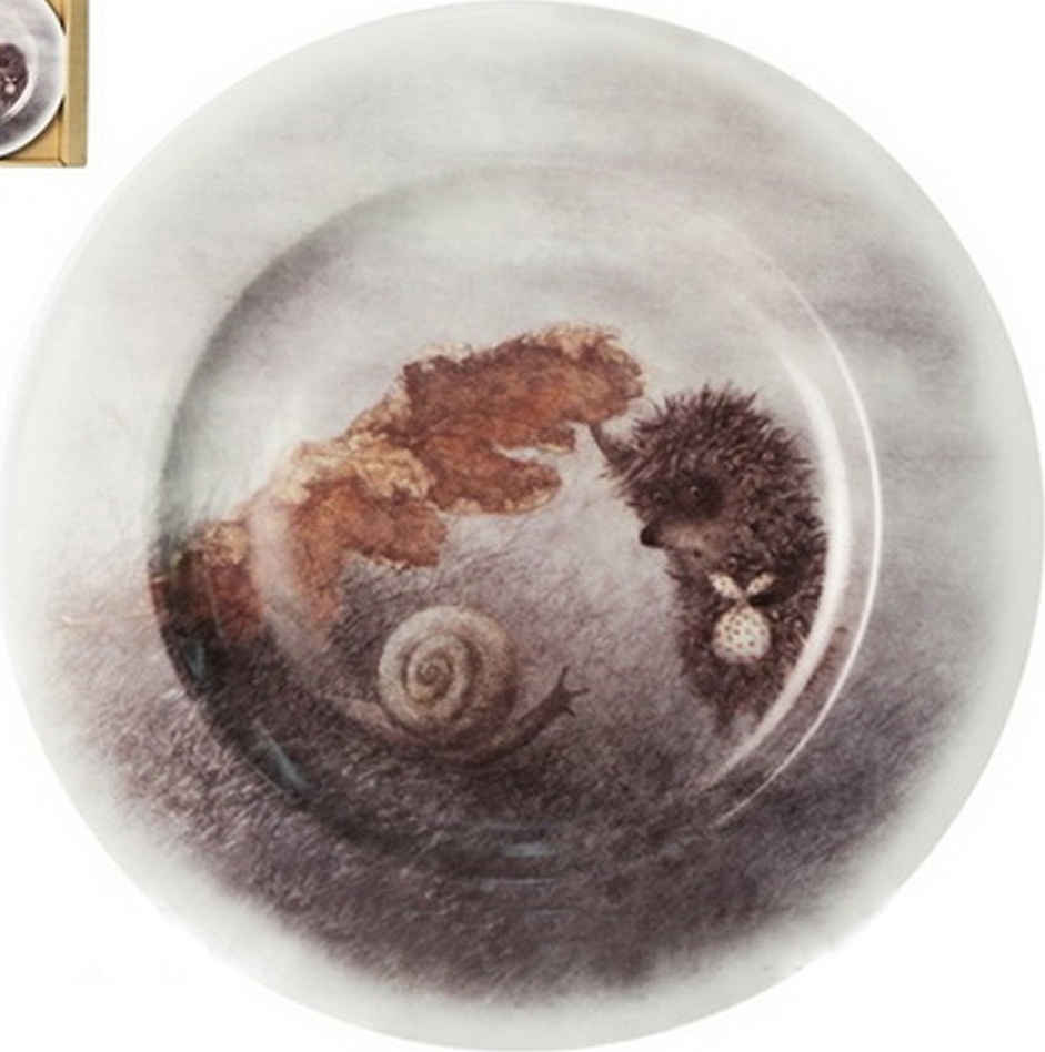 10596408 Императорский фарфоровый завод Набор подарочный "Ежик и листик" "Mazarin" Фарфор 