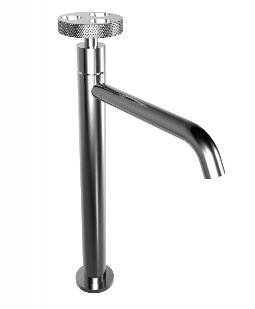 38532 Смеситель для раковины высокий со сливом clic-clac. Bongio Bowling