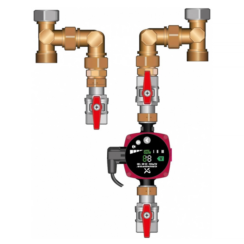 Опциональный контур загрузки бойлера Meibes для Kombimix с насосом Wilo RS 15-60 M6635684RS156