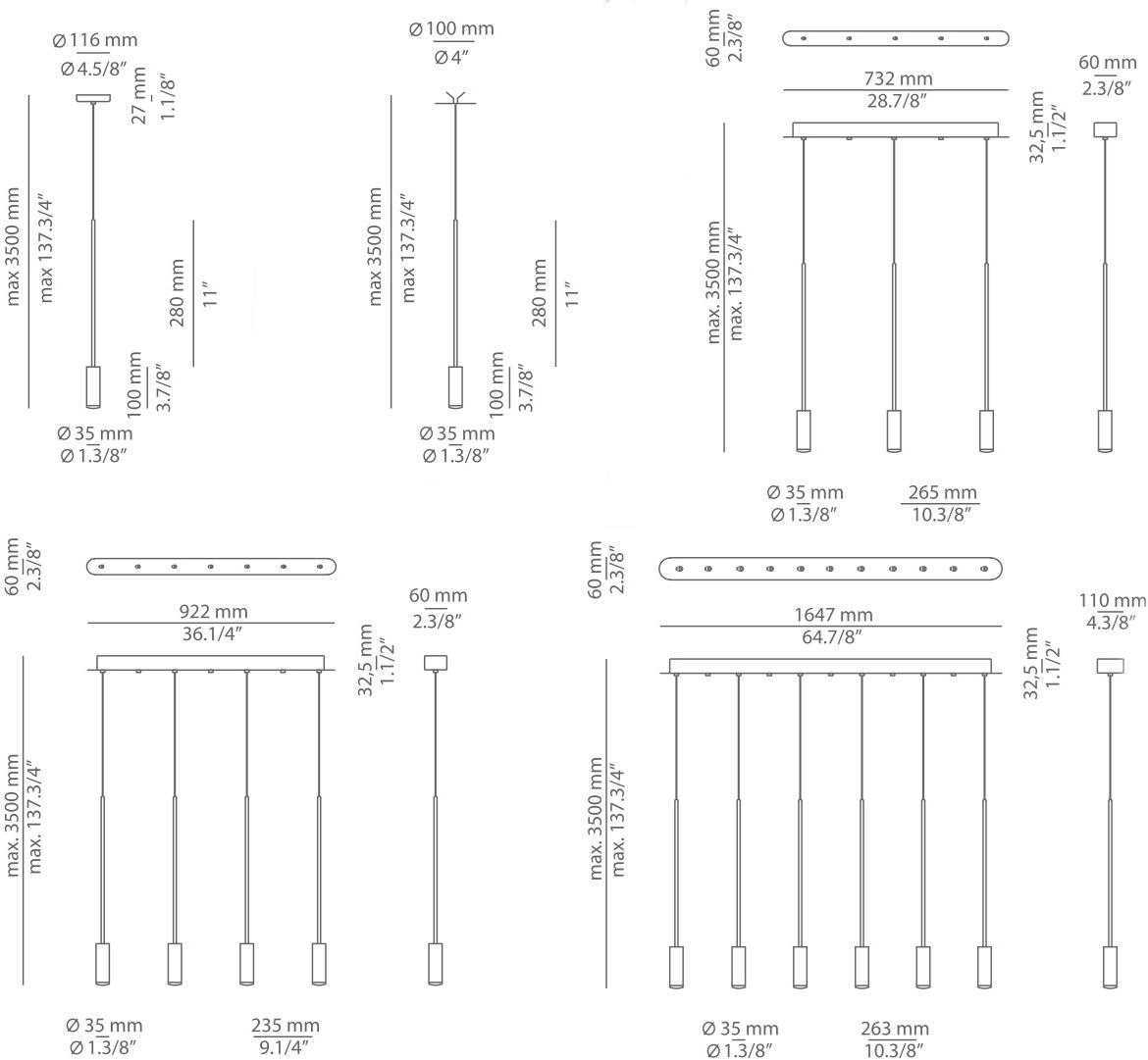 Estiluz Светодиодный подвесной светильник из алюминия Volta T-3534 - Вид №10
