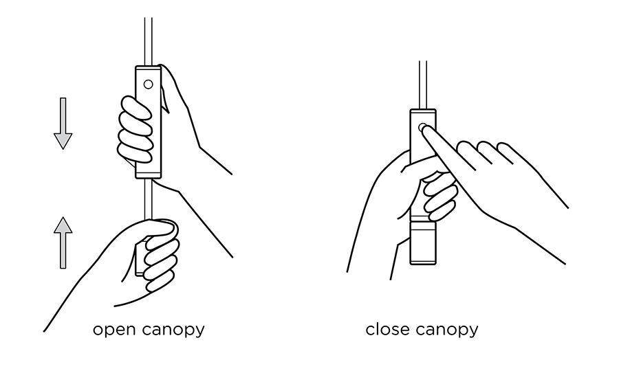 2011096 Зонт-трость ° original bright blue SENZ  - Вид №10