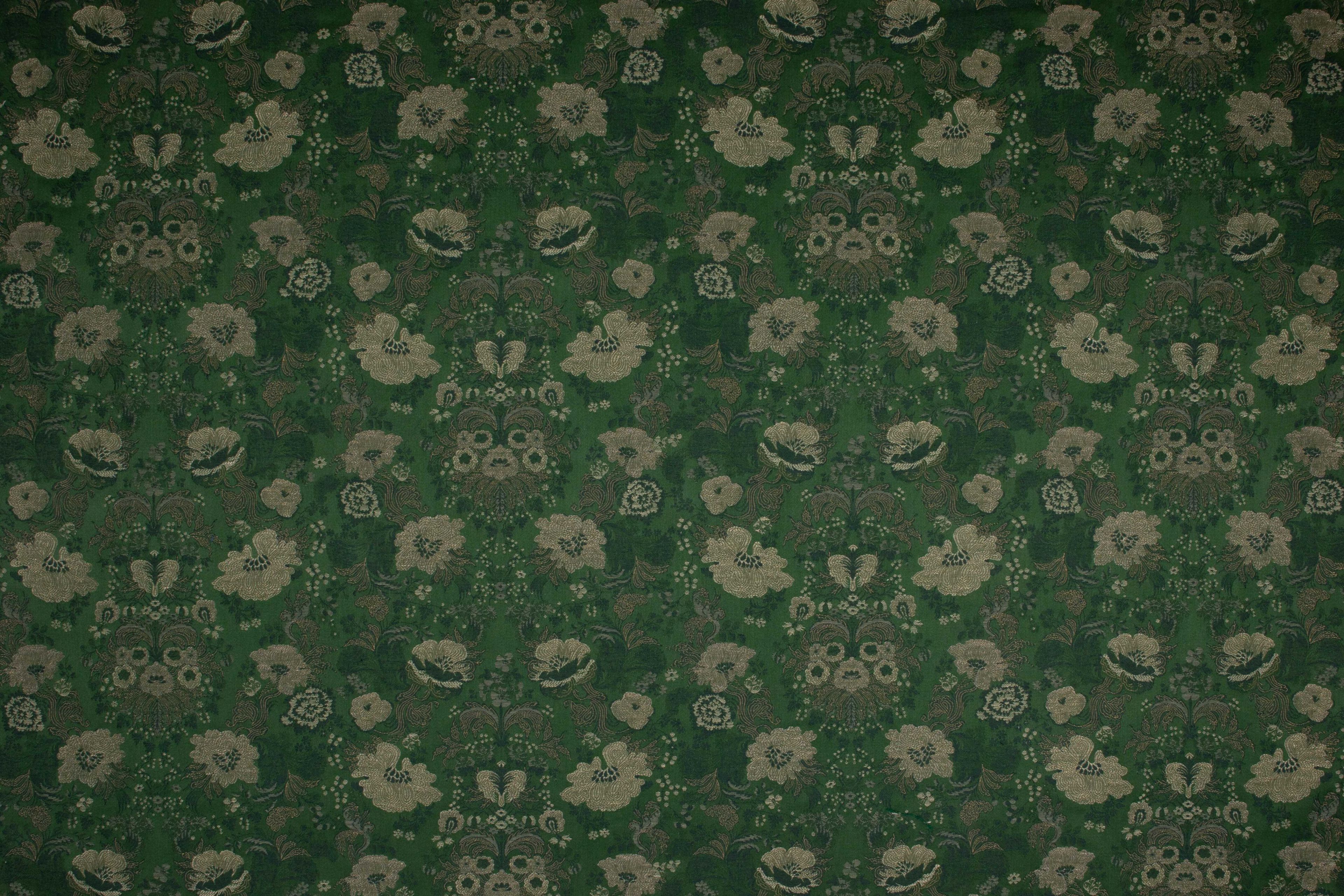 Хлопчатобумажная Жаккардовая ткань с цветочным рисунком LELIEVRE Quenin-Belle Époque ARCH-00035609 - Вид №1