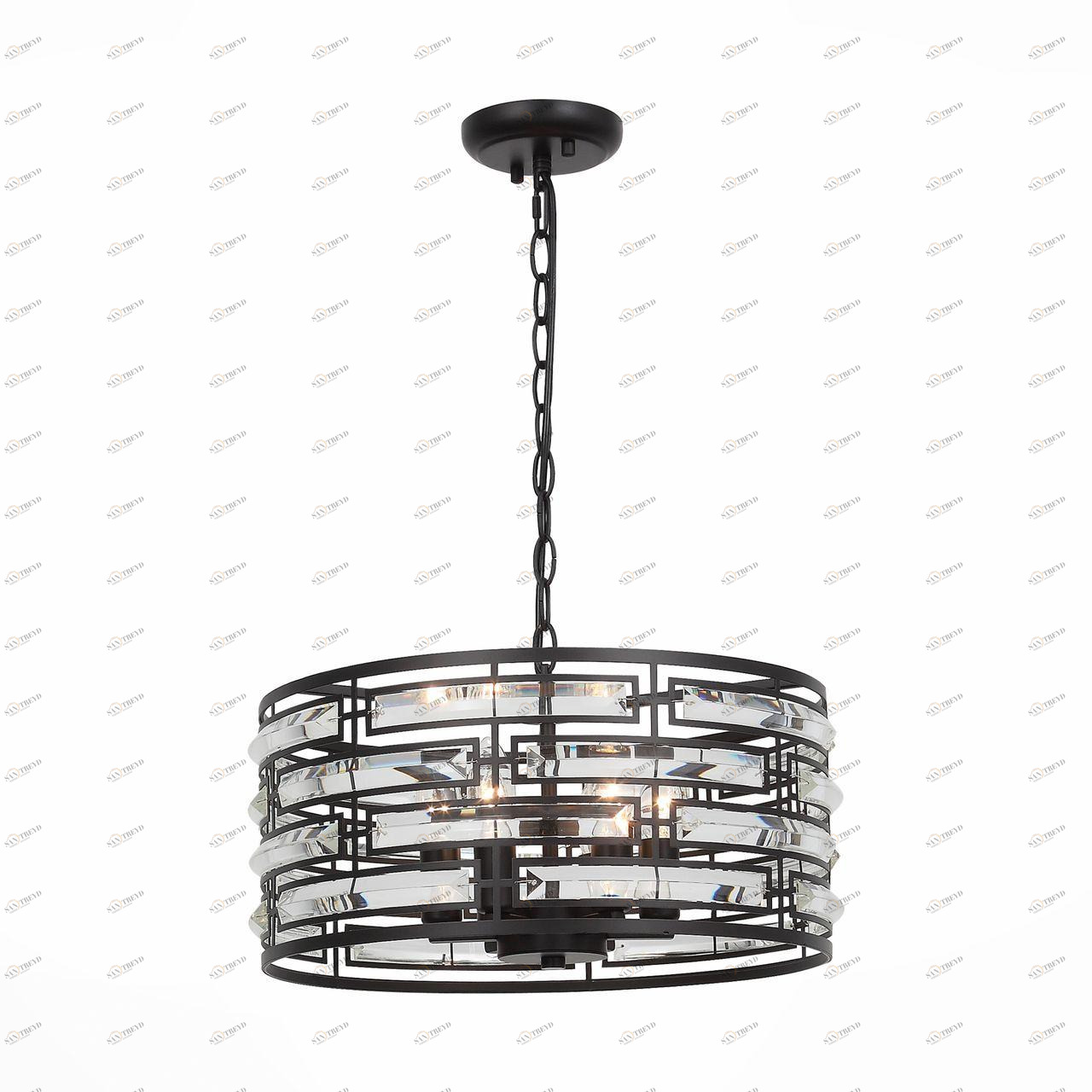 Подвесная люстра ST Luce Chiarezza SL665.403.06 ST LUCE ДИЗАЙНЕРСКИЕ, CHIAREZZA 109243 Черный 