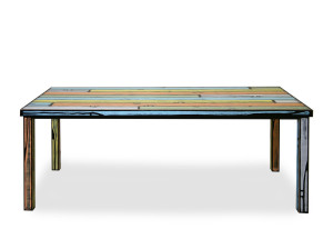 Прямоугольный обеденный стол из фанеры