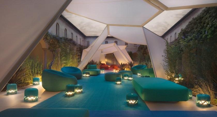 Paola Lenti Беседка из белого полотна sun-id-1480565 - Вид №3