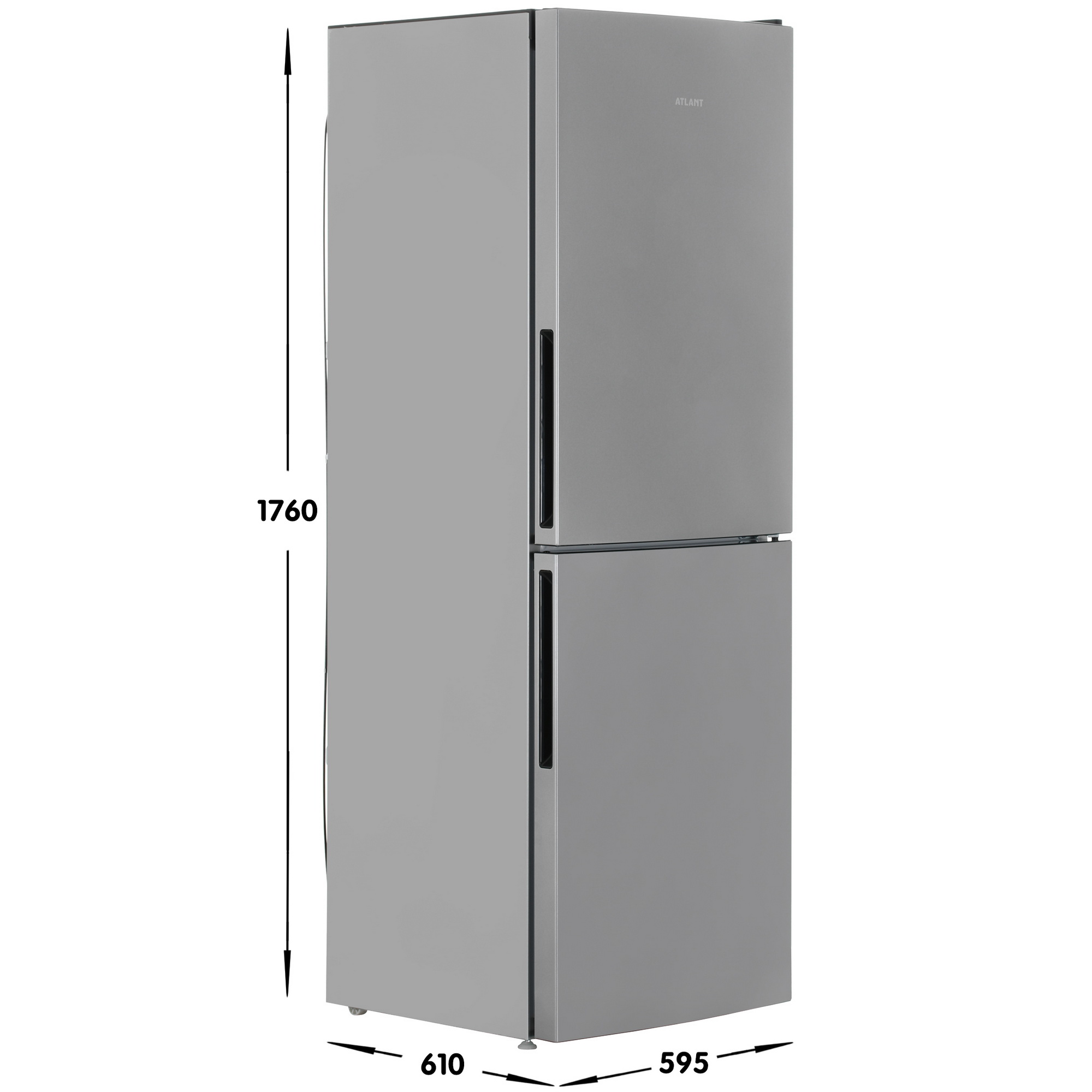 9066625 Холодильник с морозильником   ATLANT ХМ-4619-181 серебристый STDN-0031331 - Вид №6