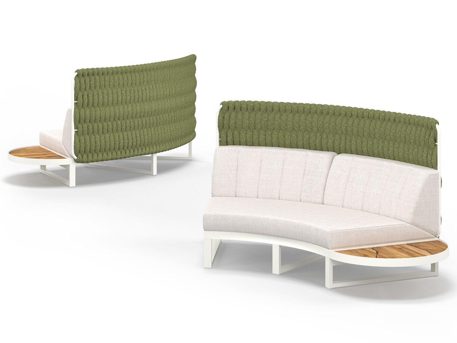 Модульный изогнутый садовый диван из ткани MAMAGREEN Munia ARCH-00036922 - Вид №3