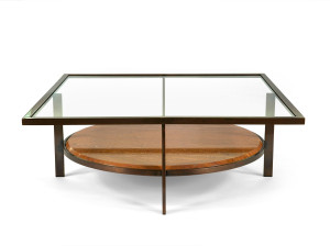 Квадратный Хрустальный журнальный столик