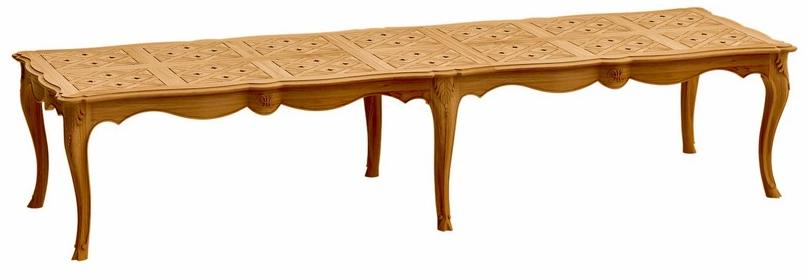 ASTELLO Прямоугольный садовый стол из тика Fleur de lys sun-id-1479802 - Вид №5