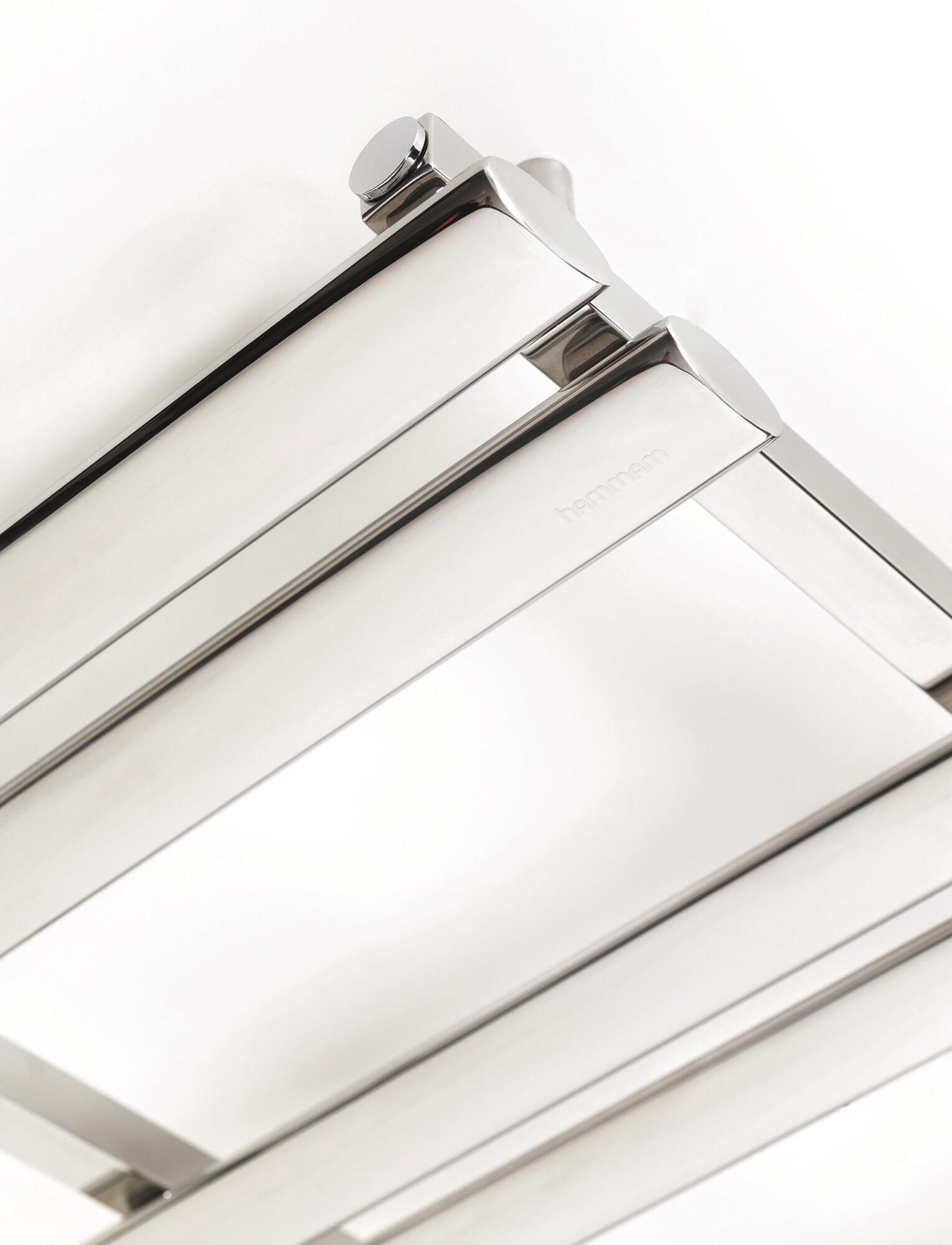 Полотенцесушитель Hammam URANUS Stainless steel  комбинированный; электрический или водяной Сталь  - Вид №69