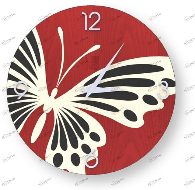 LIGNIS® Настенные часы из инкрустированного дерева Dolcevita animalier 10.009 / 10.087