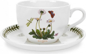 10568613 Portmeirion Чашка для завтрака с блюдцем Portmeirion Ботанический сад.Маргаритка 500мл, фарфор Фарфор