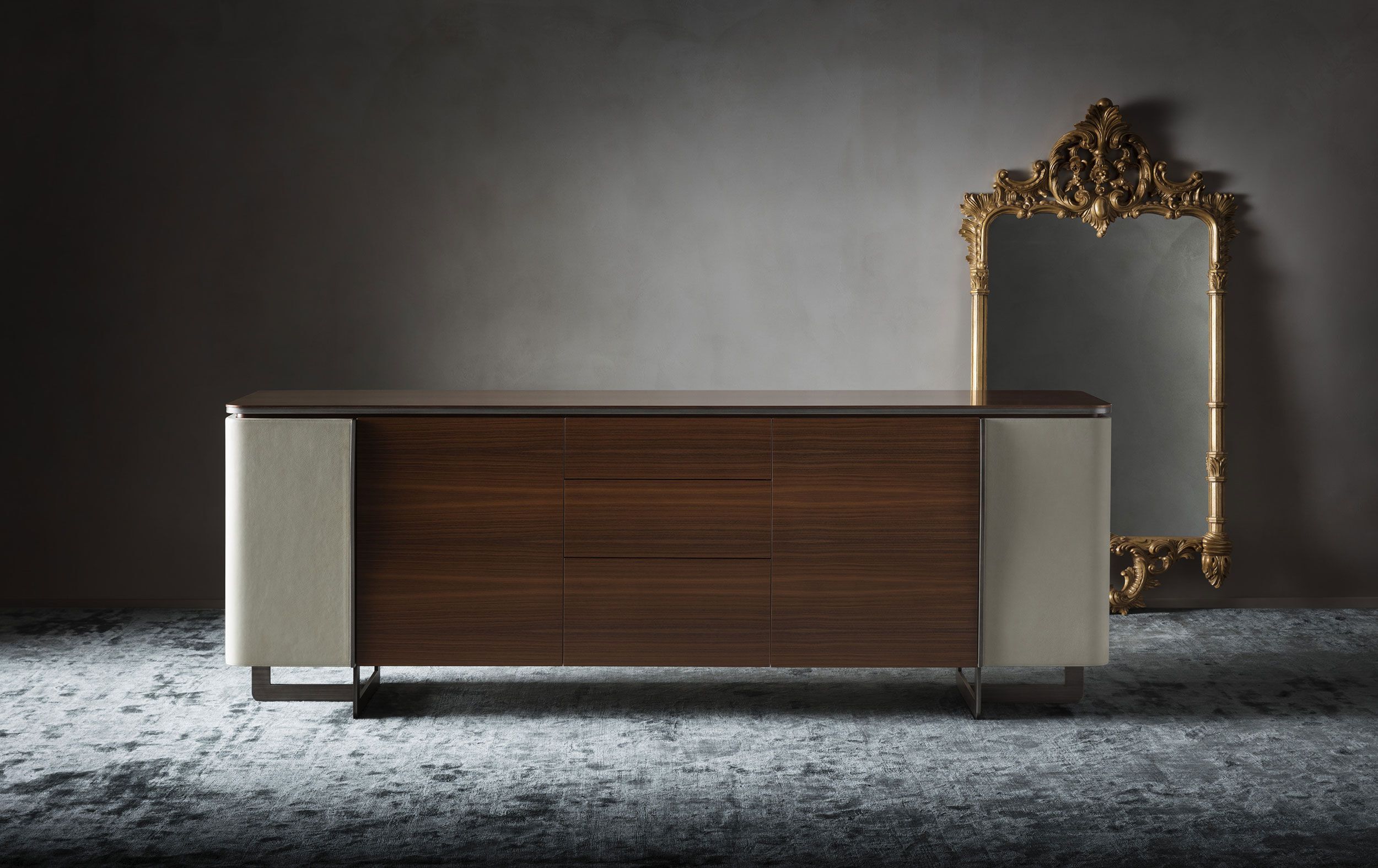 Деревянный двухсторонний низкий сервант OAK New York Suite ARCH-00136316 - Вид №4